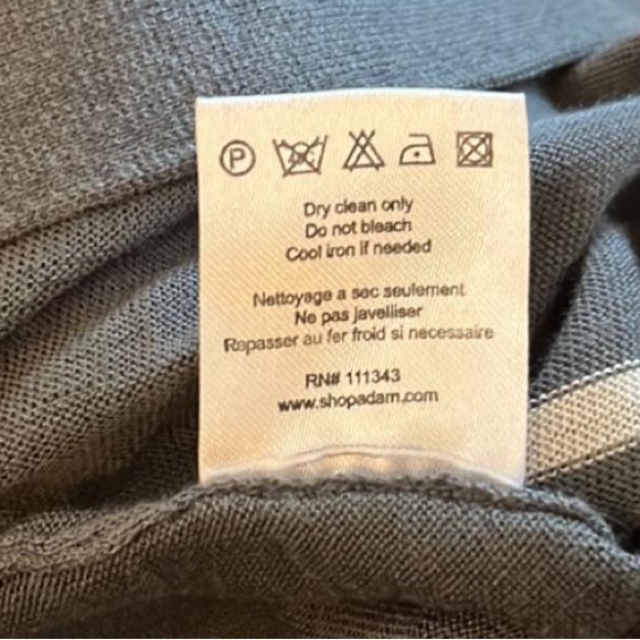 Grey and white striped Cardigan Sweater - Picture 11 of 12